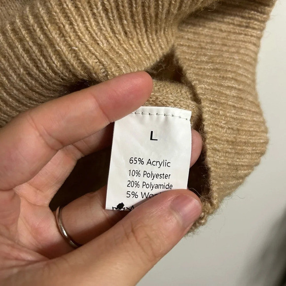 Shein Brown & White  Knit Sweater - Picture 4 of 4